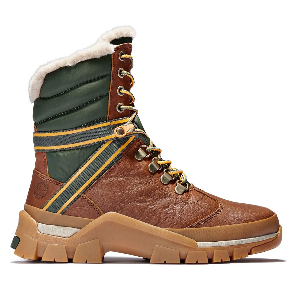 Timberland Μποτες Χιονιού Γυναικεια Καφε - Jenness Falls Waterproof Insulated - Greece 0916287-YJ